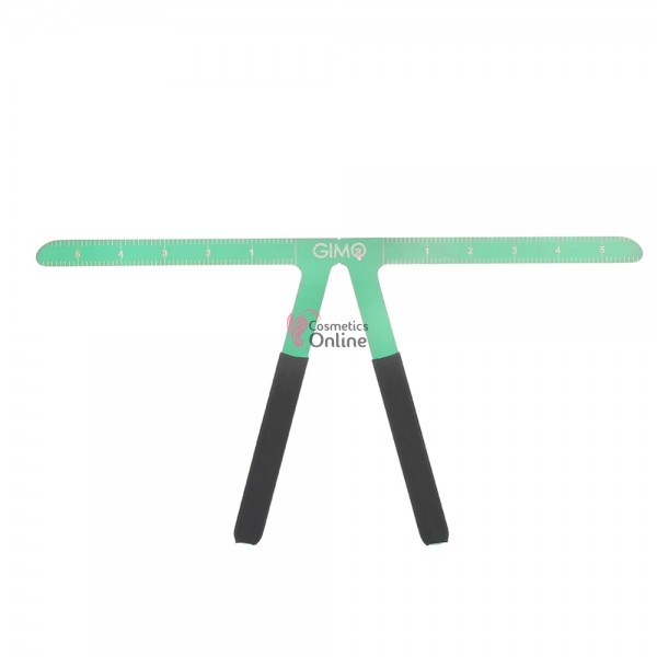 Sablon pentru modelare sprancene gradat din metal GIM03 Green
